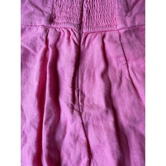 Abercrombie & Fitch Pink Linen Dress Sz Small - Picture 3 of 6
